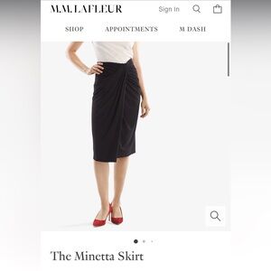MM La Fleur Black Minetta Skirt Sz XL